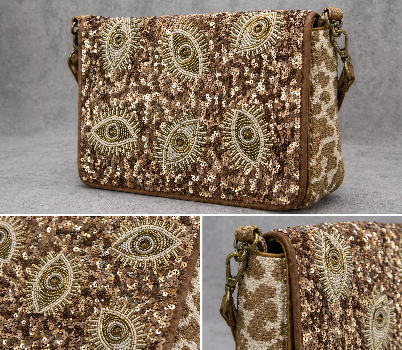 Hamsa | Bandolera Glitter