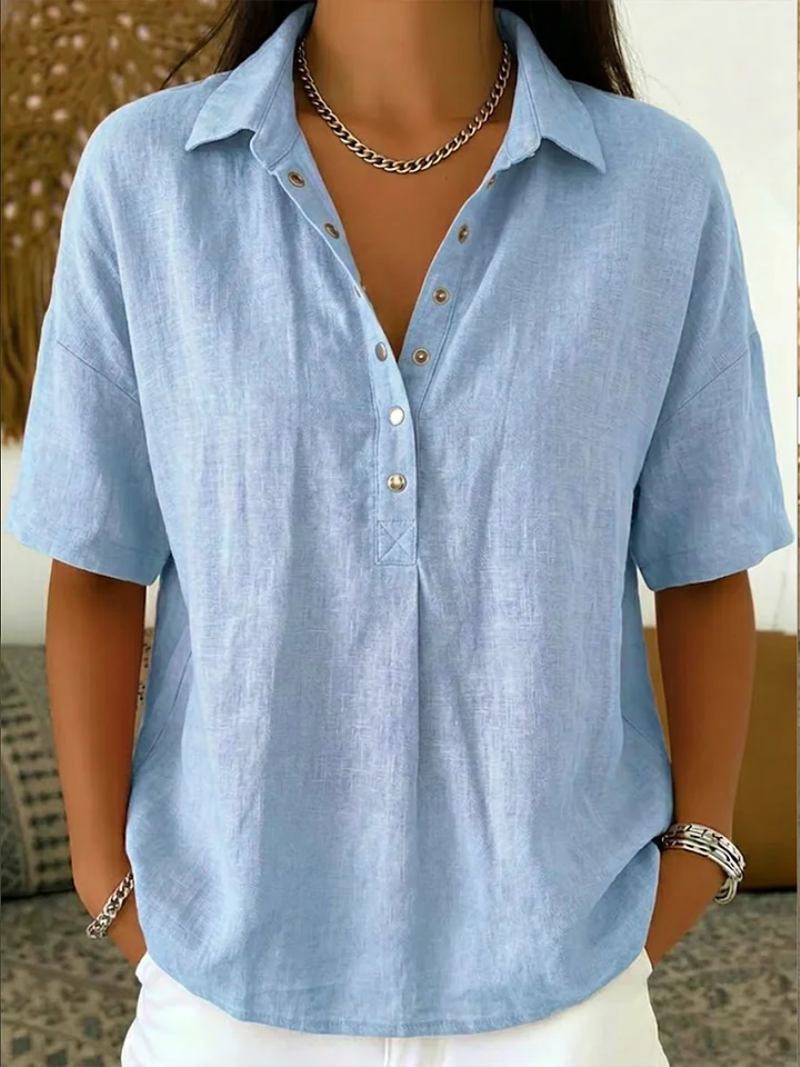 Tessa | Blusa ligera con botones frontales (Oferta temporal 2x1)