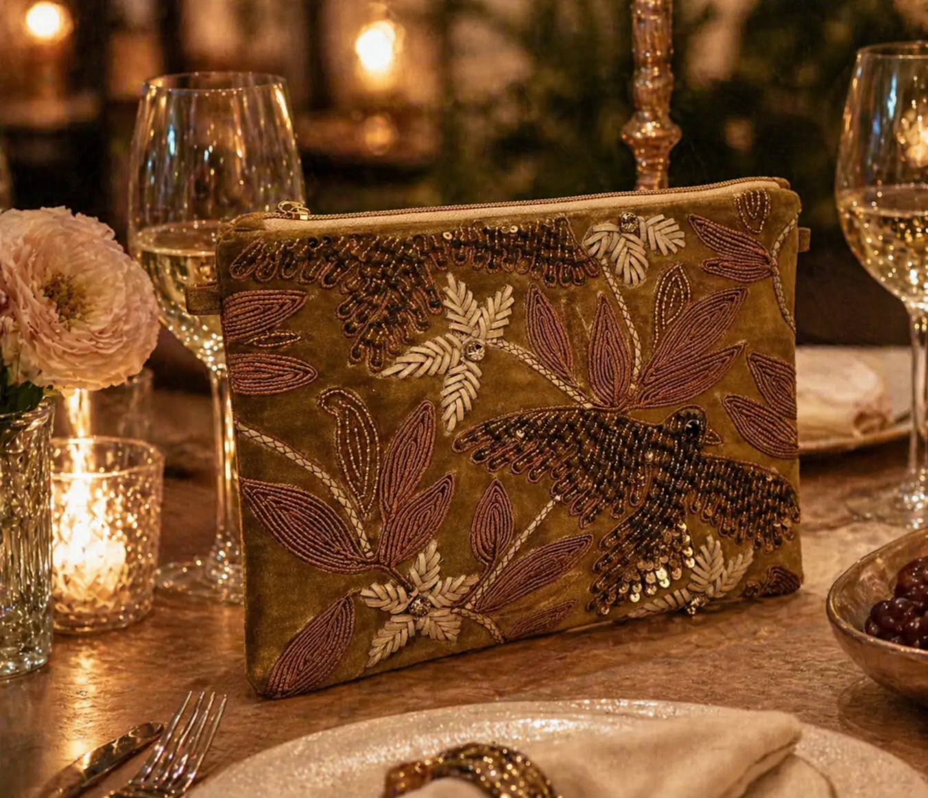 Selva | Cartera de Terciopelo