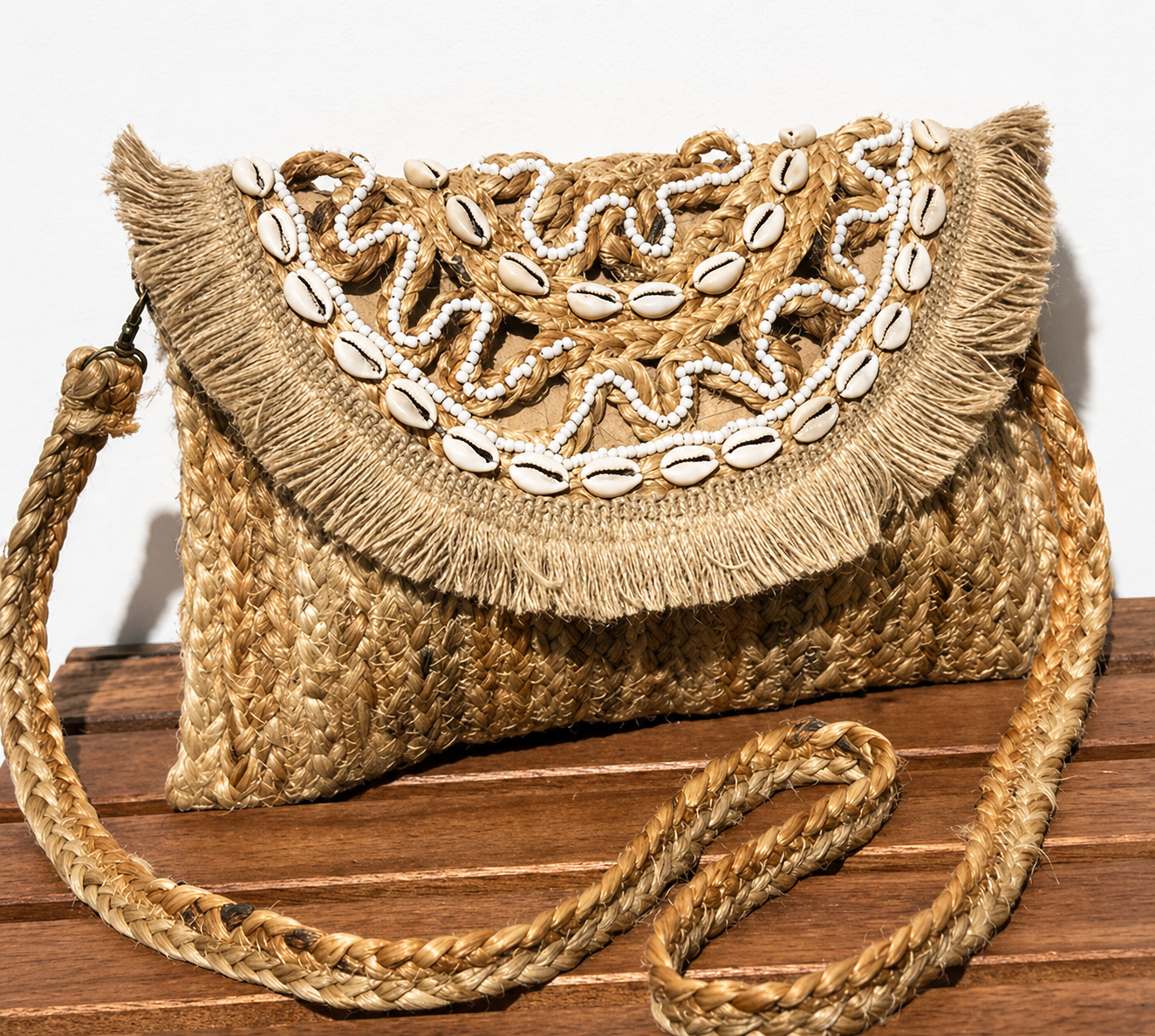 Cowrie| Bandolera de Yute